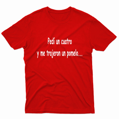 Remera Unisex Manga Corta PEDI UN CUATRO 01 - Wildshirts