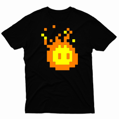 Remera Unisex Manga Corta PIXEL FIREBALL 01