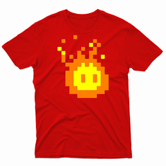 Remera Unisex Manga Corta PIXEL FIREBALL 01 - Wildshirts