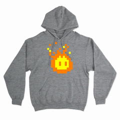 Buzo Canguro Unisex PIXEL FIREBALL 01 en internet