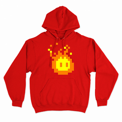 Buzo Canguro Unisex PIXEL FIREBALL 01 - Wildshirts