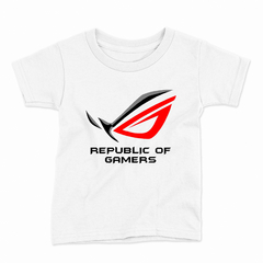 Remera Infantil Manga Corta REPUBLIC OF GAMERS 01