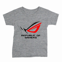 Remera Infantil Manga Corta REPUBLIC OF GAMERS 01 en internet