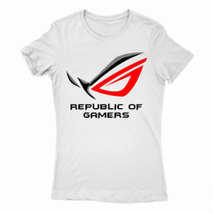 Remera Mujer Manga Corta REPUBLIC OF GAMERS 01