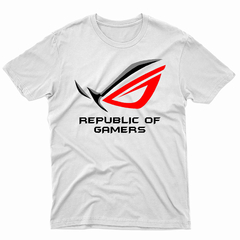 Remera Unisex Manga Corta REPUBLIC OF GAMERS 01