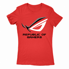 Remera Mujer Manga Corta REPUBLIC OF GAMERS 01 - Wildshirts