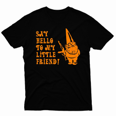 Remera Unisex Manga Corta SAY HELLO TO MY LITTLE FRIEND 01 en internet