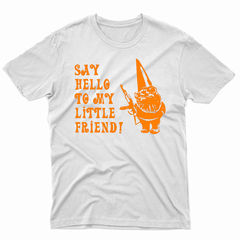 Remera Unisex Manga Corta SAY HELLO TO MY LITTLE FRIEND 01 - Wildshirts