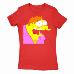 Remera Mujer Manga Corta SIMPSONS BARNEY 01 - Wildshirts