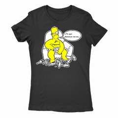 Remera Mujer Manga Corta SIMPSONS HOMERO QUE ME VES 01 - Wildshirts