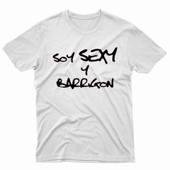 Remera Unisex Manga Corta SOY SEXI Y BARRIGON 01 en internet