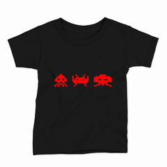 Remera Infantil Manga Corta SPACE INVADERS 01