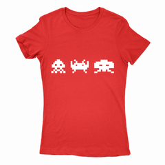 Remera Mujer Manga Corta SPACE INVADERS 01 - Wildshirts