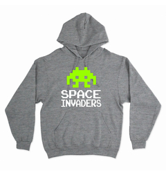 Buzo Canguro Unisex SPACE INVADERS 02 en internet