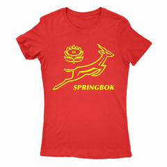 Remera Mujer Manga Corta SPRINGBOK RUGBY SUDAFRICA 01 - Wildshirts