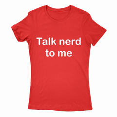 Remera Mujer Manga Corta TALK NERD 01 - Wildshirts