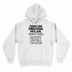 Buzo / Campera Canguro Unisex TENGO UNA PRECIOSA HIJA 01 - comprar online