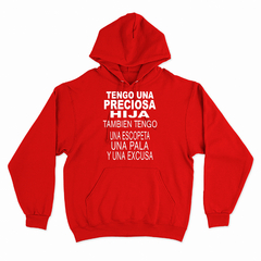 Buzo / Campera Canguro Unisex TENGO UNA PRECIOSA HIJA 01 - Wildshirts