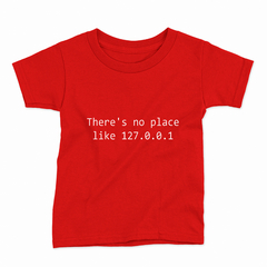 Remera Infantil Manga Corta THERE IS NO PLACE LIKE 01 - Wildshirts