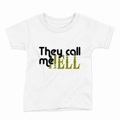 Remera Infantil Manga Corta THEY CALL ME HELL 01 - comprar online