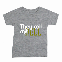 Remera Infantil Manga Corta THEY CALL ME HELL 01 en internet