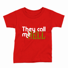 Remera Infantil Manga Corta THEY CALL ME HELL 01 - Wildshirts