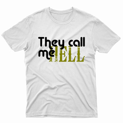 Remera Unisex Manga Corta THEY CALL ME HELL 01 - comprar online