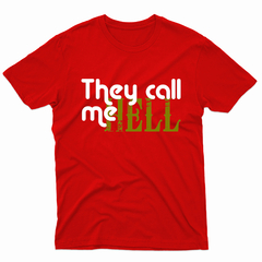 Remera Unisex Manga Corta THEY CALL ME HELL 01 - Wildshirts