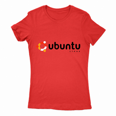 Remera Mujer Manga Corta UBUNTU 02 - Wildshirts