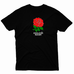 Remera Unisex Manga Corta ENGLAND RUGBY 01 - Wildshirts