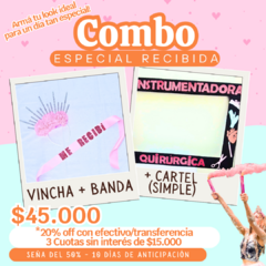 COMBO Banda + Vincha + cartel simple