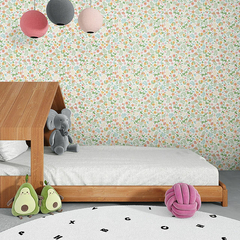 Papel de parede estampa floral - comprar online