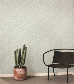 Papel de parede vinílico estampa chevron