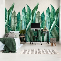 Painel decorativo abstrato folhagens - comprar online