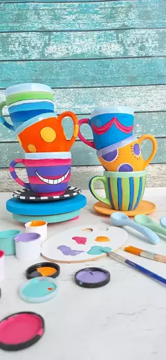 KIT ARTE CERAMICA: SET DE TAZA - DIDÁCTICOS JUEGA CONMIGO