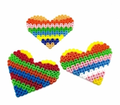 BALDE CORAZONES HAMA BEADS - comprar online