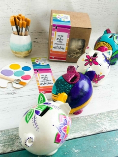 KIT ARTE CERAMICA: ALCANCIA CHANCHITO - DIDÁCTICOS JUEGA CONMIGO