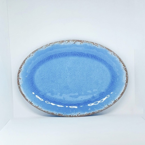 Fuente Antique Azul Melamina 35 cms