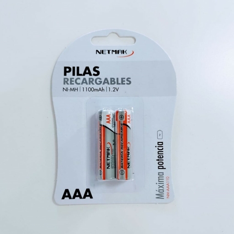 Pila recargable Netmak AAA X2