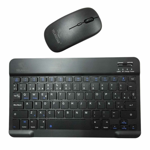 TECLADO Y MOUSE RECARGABLES INALAMBRICOS AN-030