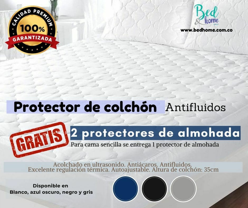 PROTECTOR COLCHÓN CAMA SEMI 1.20