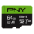 Micro SD PNY 64GB --- P-SDU64GU3100EX-GE - comprar online