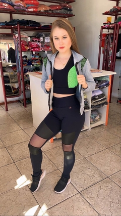 Cropped-Legging (não inclui jaqueta)