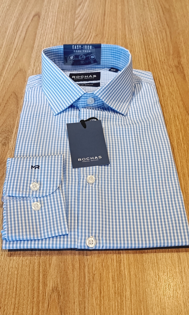 Camisa rochas 2025 slim fit