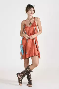 Vestido Corto Yessi Naranja - MULTIMARCA FO