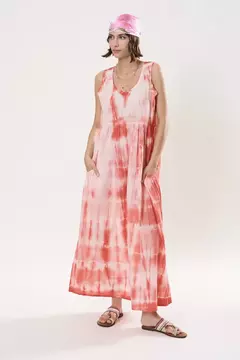 Vestido Largo Pisco Salmon - comprar online