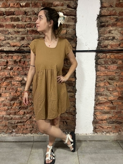 Vestido Cristal Camel