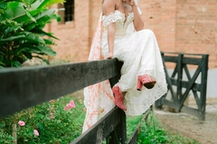 Vestido De Noiva Banho de Folhas Sob Medida | Valor Personalizado e Sob Consulta - loja online