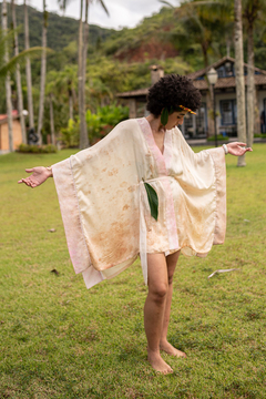 Kimono Clara Nunes Sob Medida (Linha Impressão Botânica) - Camila Machado Ateliê 
