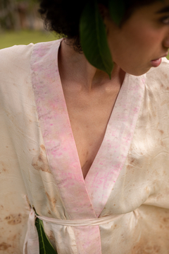Kimono Clara Nunes Sob Medida (Linha Impressão Botânica) na internet